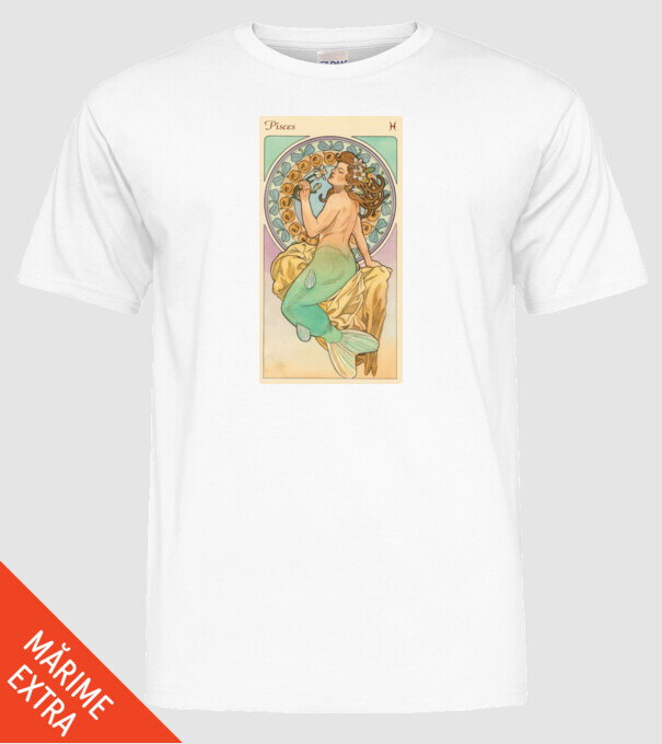 Horoscop Tarot PESTI model alb pe tricou
