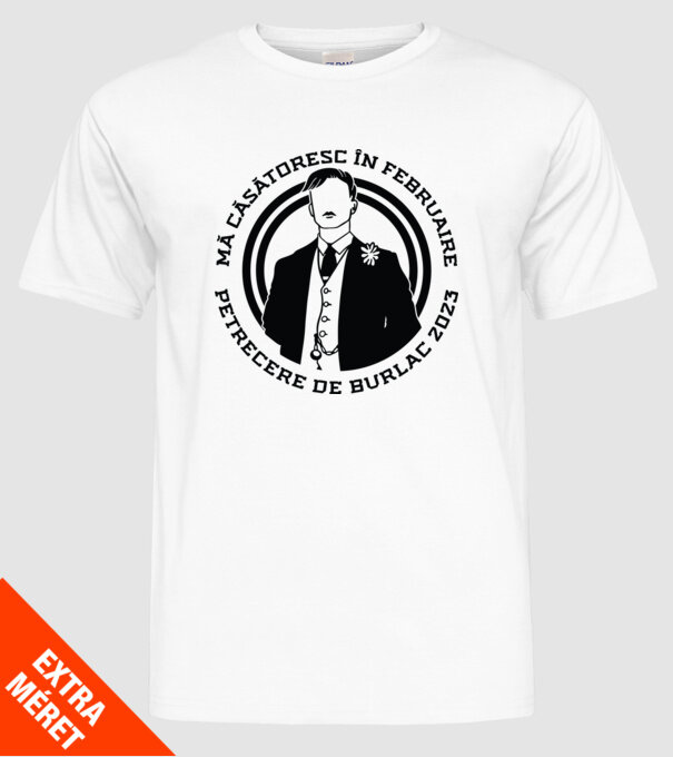 mă căsătoresc în februarie model alb pe tricou