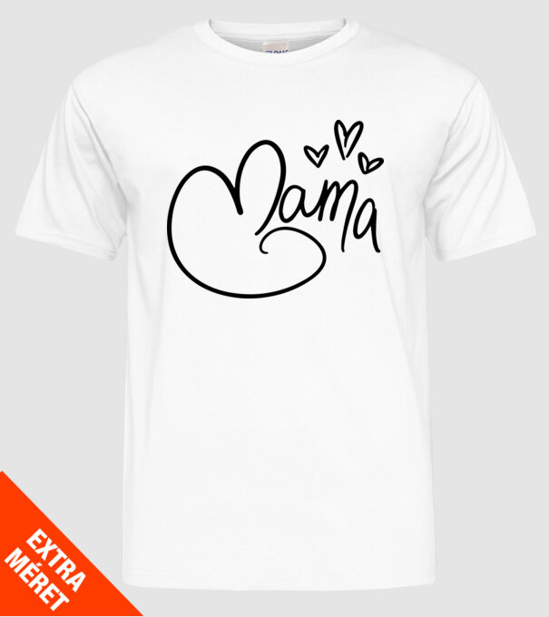 mama model alb pe tricou