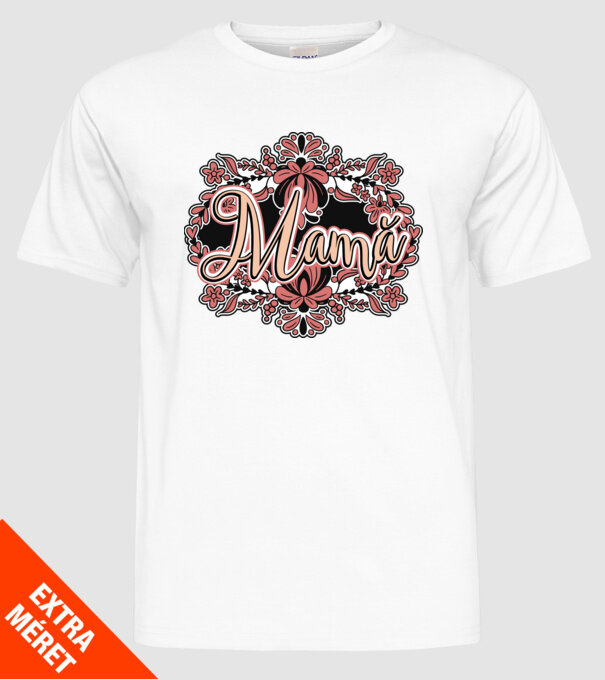 Mamă model alb pe tricou