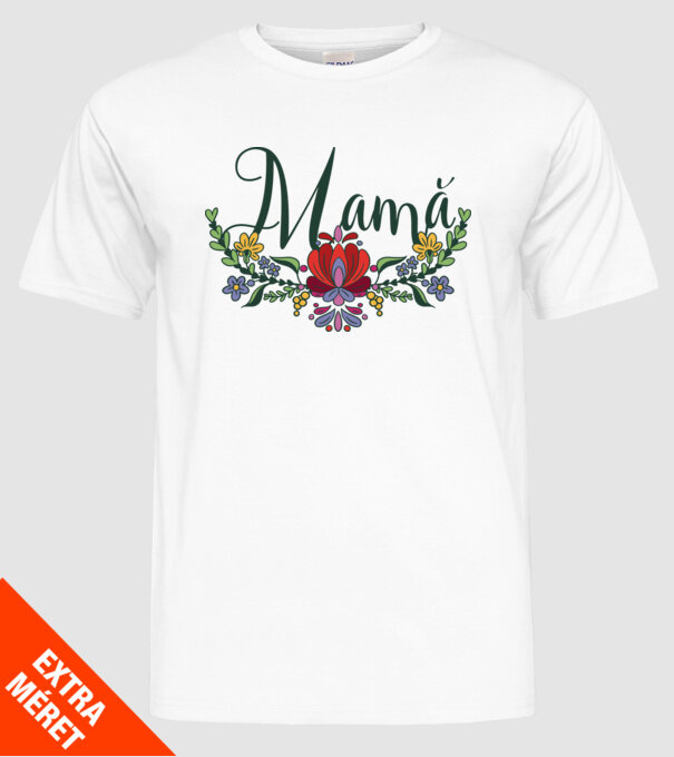 Mamă model alb pe tricou