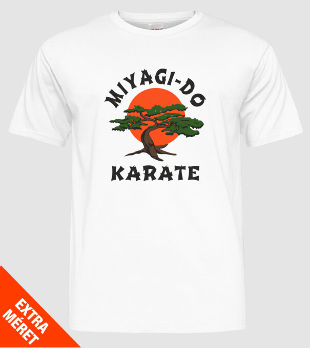 Miyagi-do karate cobra kai model alb pe tricou
