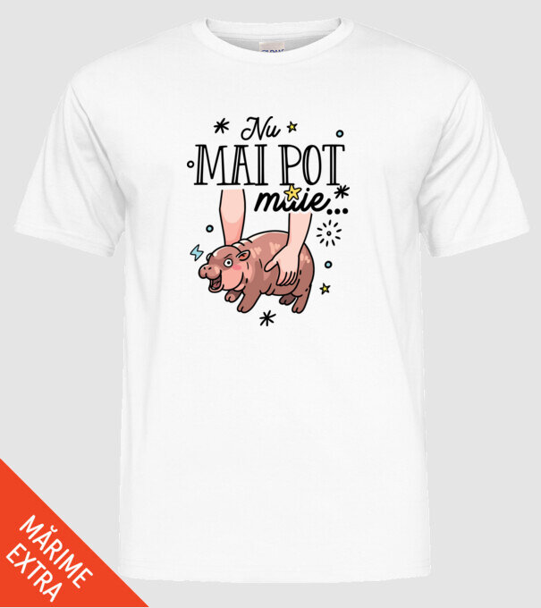 Nu mai pot muie... model alb pe tricou