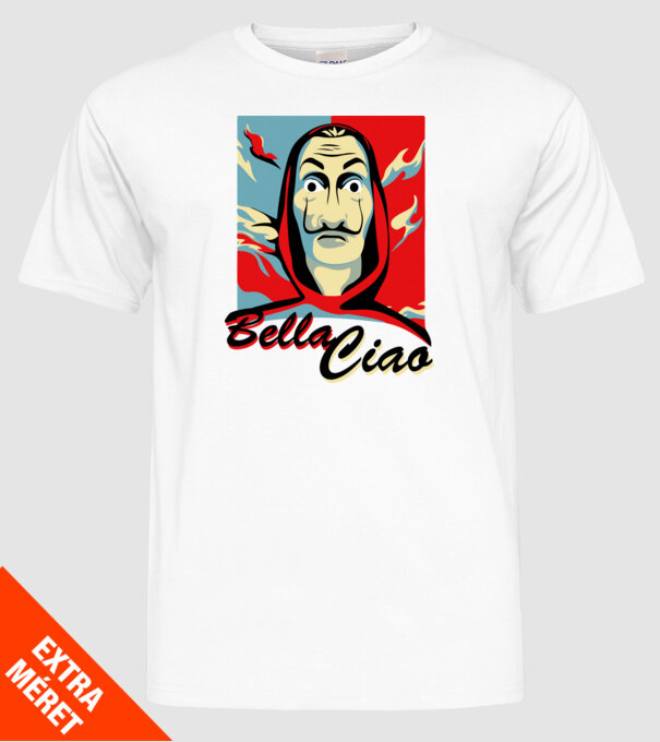obey bella ciao model alb pe tricou