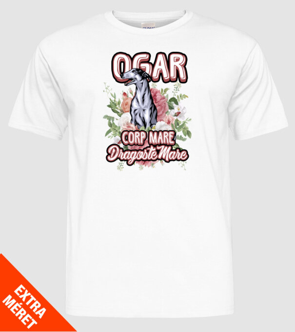 Ogar - picioare lungi dragoste multă model alb pe tricou
