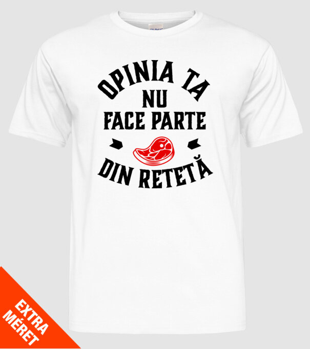 Opinia ta nu face parte din rețetă model alb pe tricou