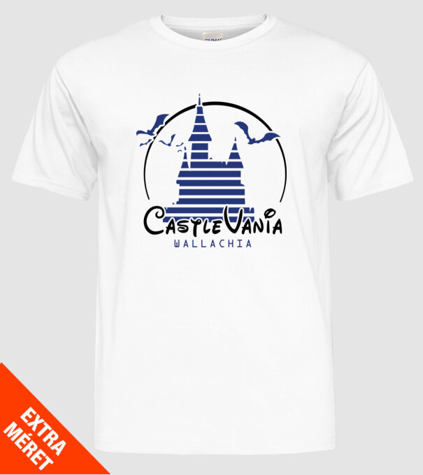 România CastleVania model alb pe tricou