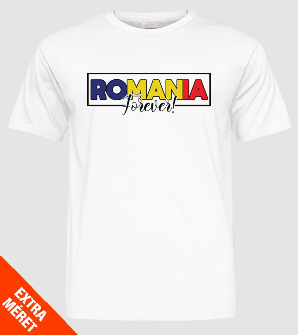 Romania forever model alb pe tricou