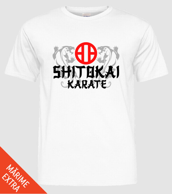 Shitokai Karate model alb pe tricou