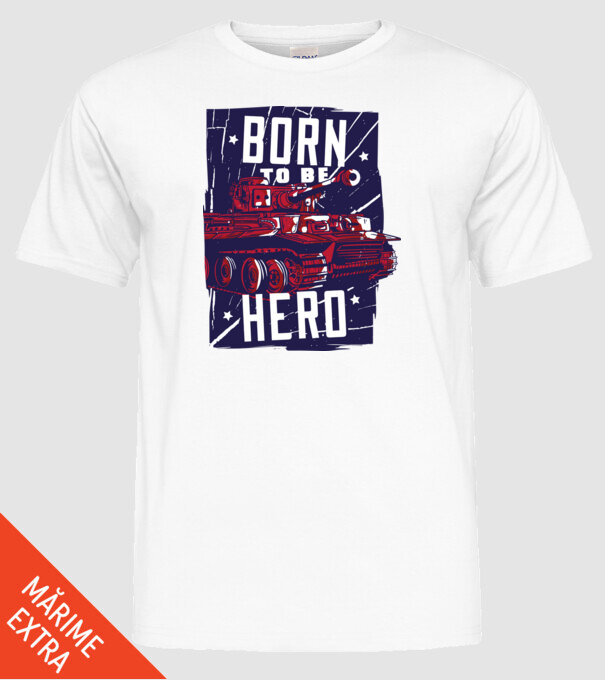 Tancuri model alb pe tricou