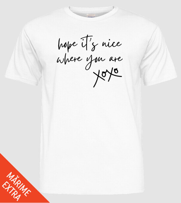 Taylor Swift hope its nice where you are model alb pe tricou