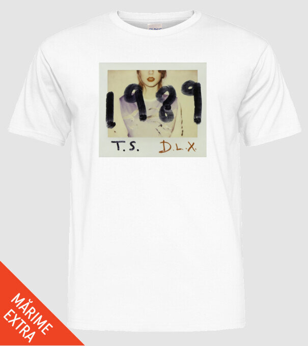 Taylor Swift polaroid model alb pe tricou