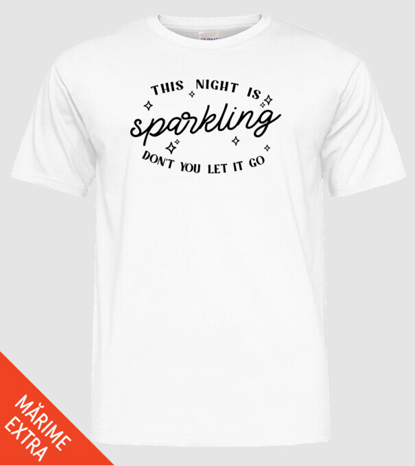 Taylor Swift This night is sparkling model alb pe tricou