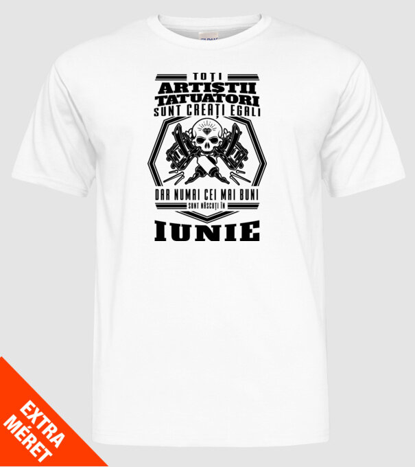 Toți artiștii tatuatori sunt creați egali iunie model alb pe tricou