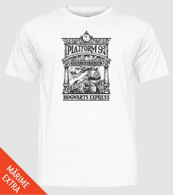 Trenuri model alb pe tricou