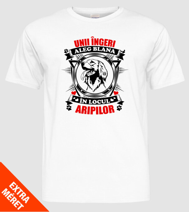 unii îngeri aleg blana în locul aripilor model alb pe tricou