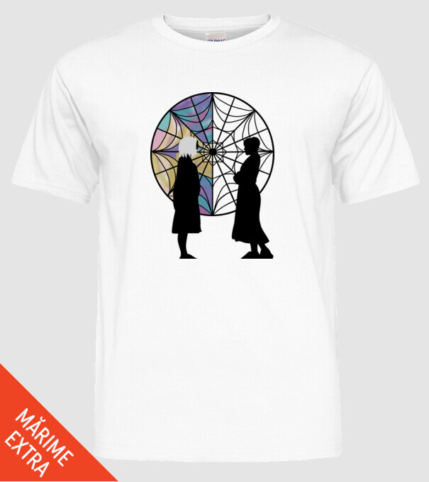 Wednesday Friendship model alb pe tricou