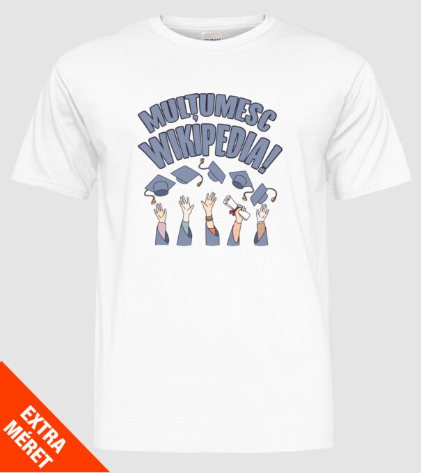Wikipedia model alb pe tricou
