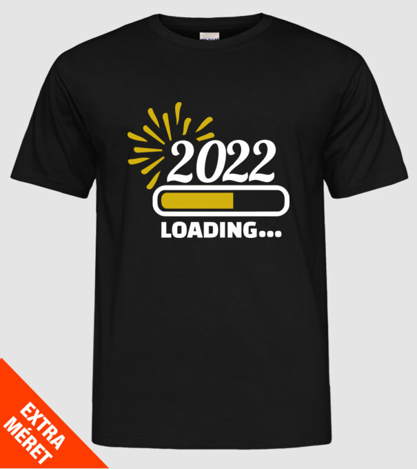 2022 loading model negru pe tricou