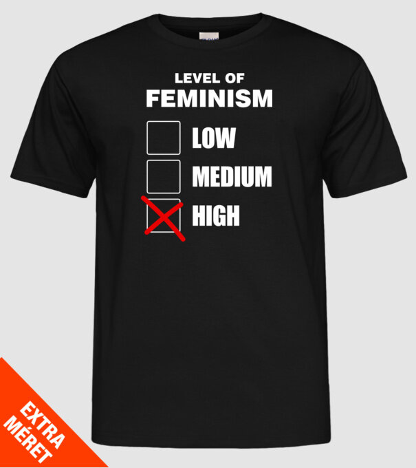 Nivelurile feminismului model negru pe tricou