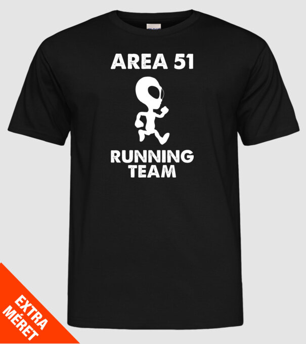 area51 running team model negru pe tricou