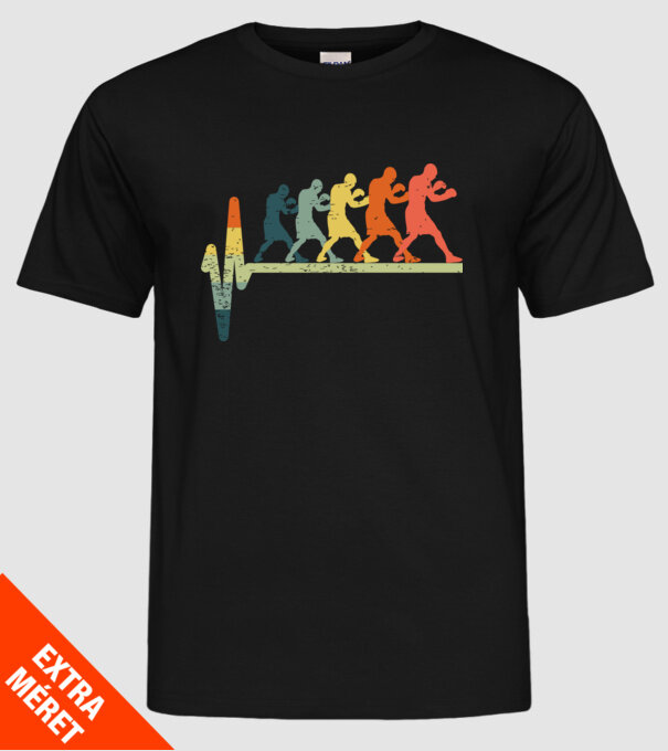 Box EKG model negru pe tricou
