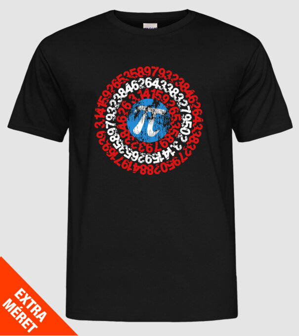 Captain PI model negru pe tricou