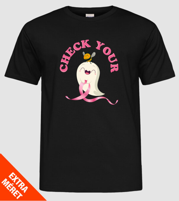 Check your boo-bees model negru pe tricou