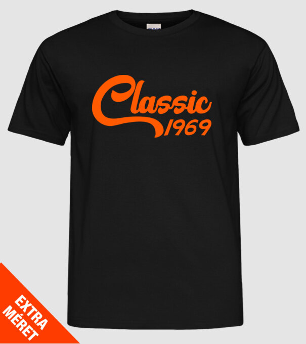 Classic 1969 model negru pe tricou