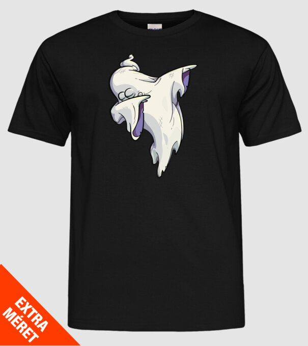 Dab ghost model negru pe tricou
