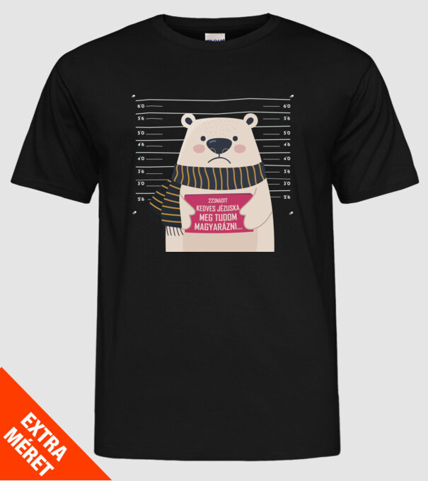 DearSanta model negru pe tricou