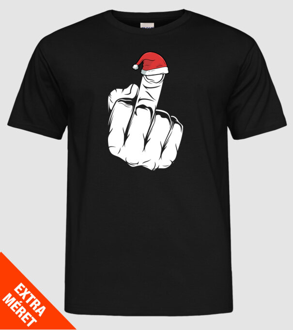f u christmas model negru pe tricou