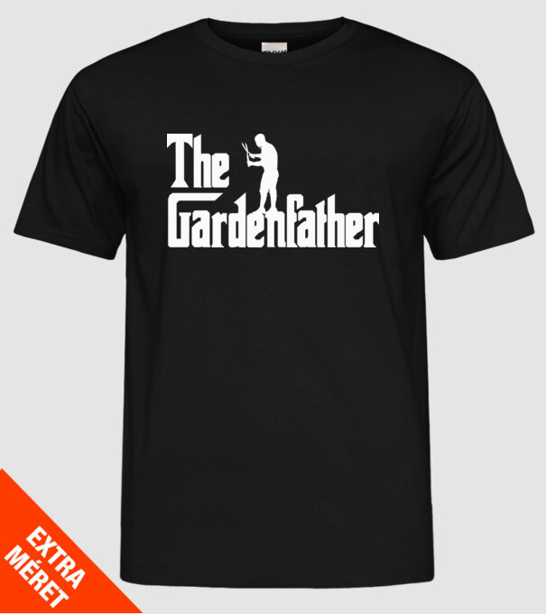 The Gardenfather model negru pe tricou
