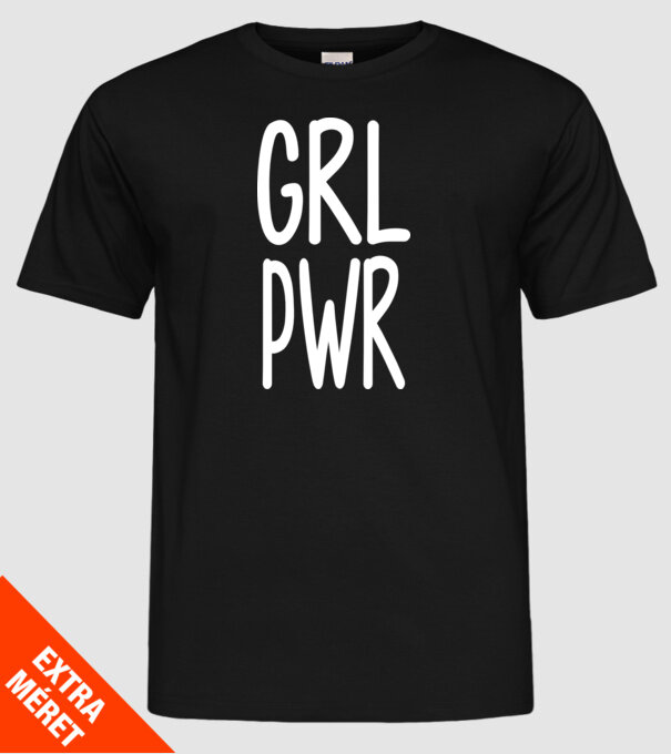 Girl Power model negru pe tricou