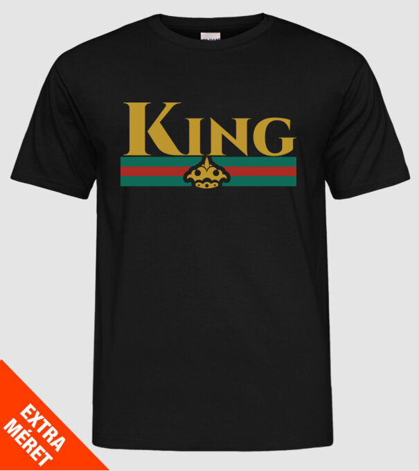 Gucci king model negru pe tricou
