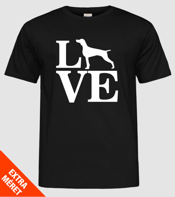 LOVE VIȘLĂ model negru pe tricou
