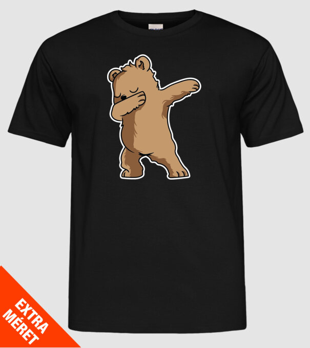 Urs DAB model negru pe tricou