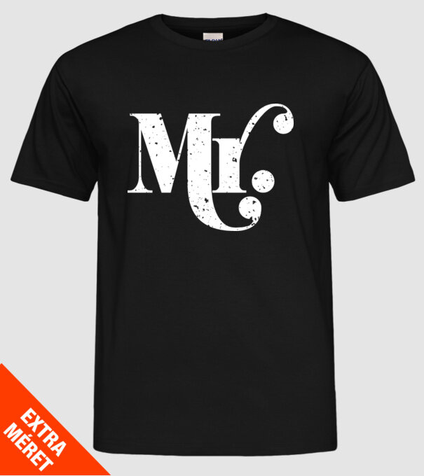 Mr 2 model negru pe tricou