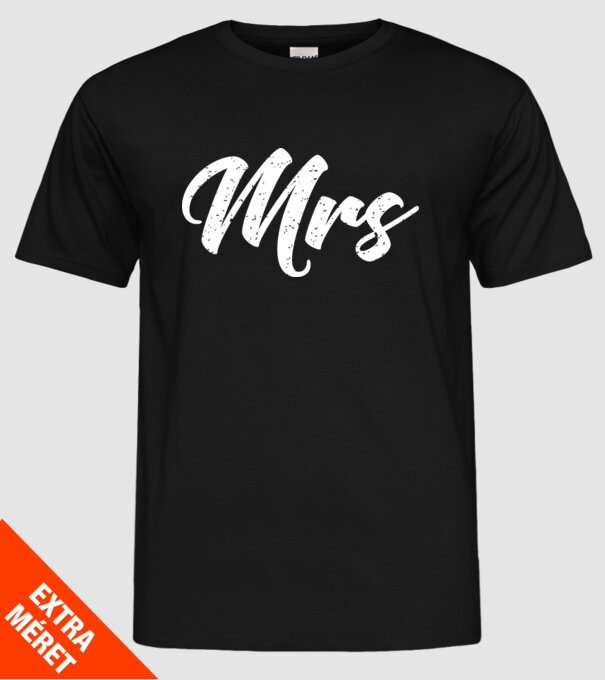 Mrs 1 model negru pe tricou