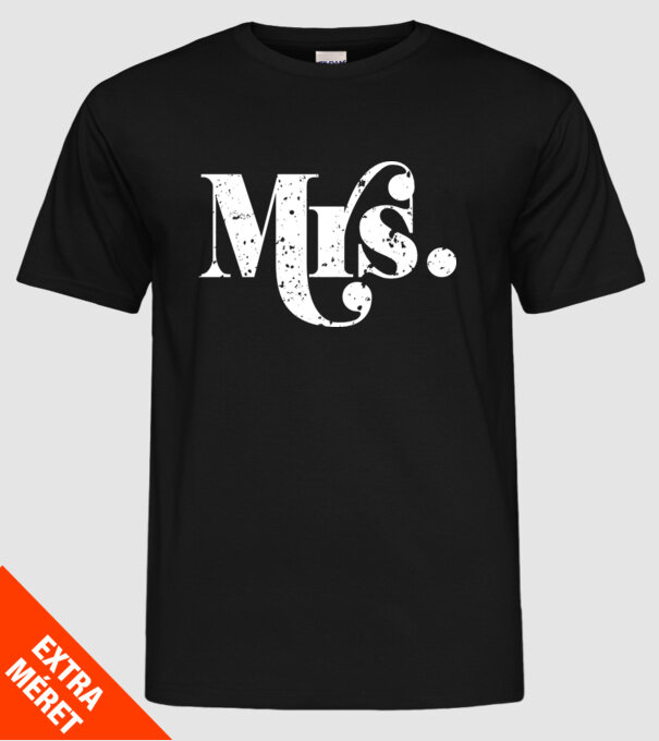 Mrs 2 model negru pe tricou