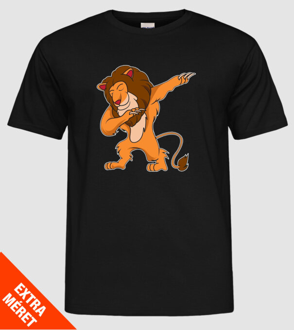 Leu DAB model negru pe tricou