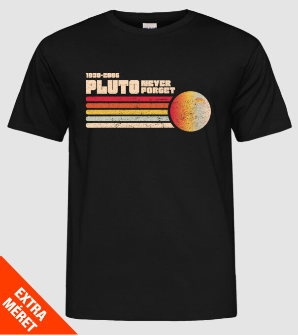 pluto model negru pe tricou