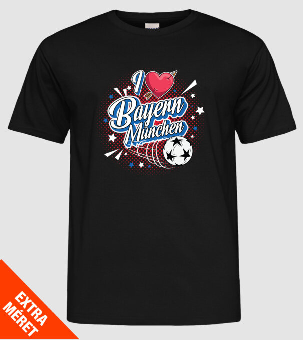 Popart Bayern model negru pe tricou