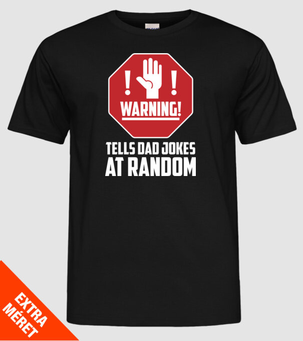 Random dad jokes model negru pe tricou