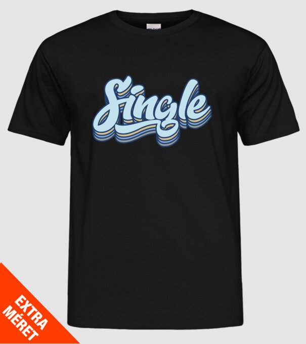 Retro single model negru pe tricou