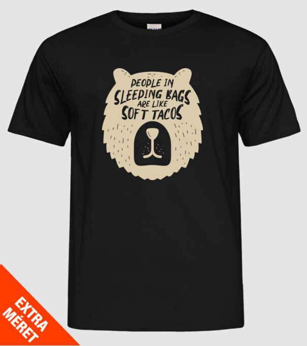 Soft tacos model negru pe tricou