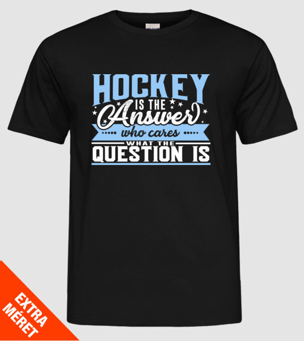 Sport is the answer HOCHEIST model negru pe tricou