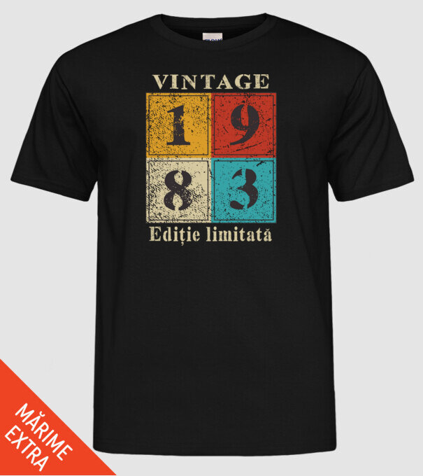 1983 - Ediție limitată model negru pe tricou