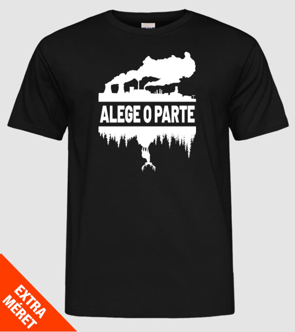 Alege o parte model negru pe tricou