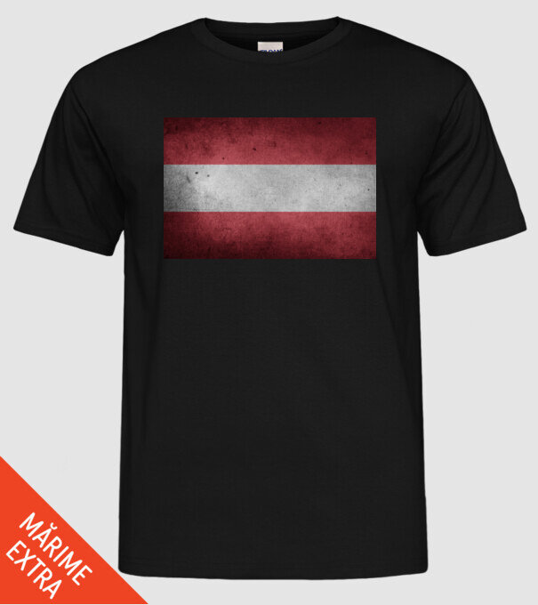 AUSTRIA model negru pe tricou